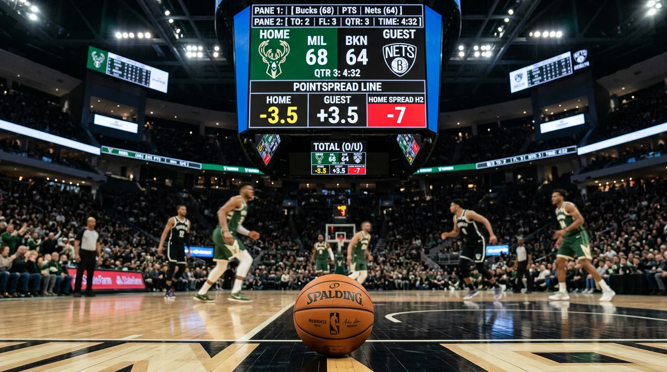 NBA point spread handicap line with key numbers marked for UK bettors
